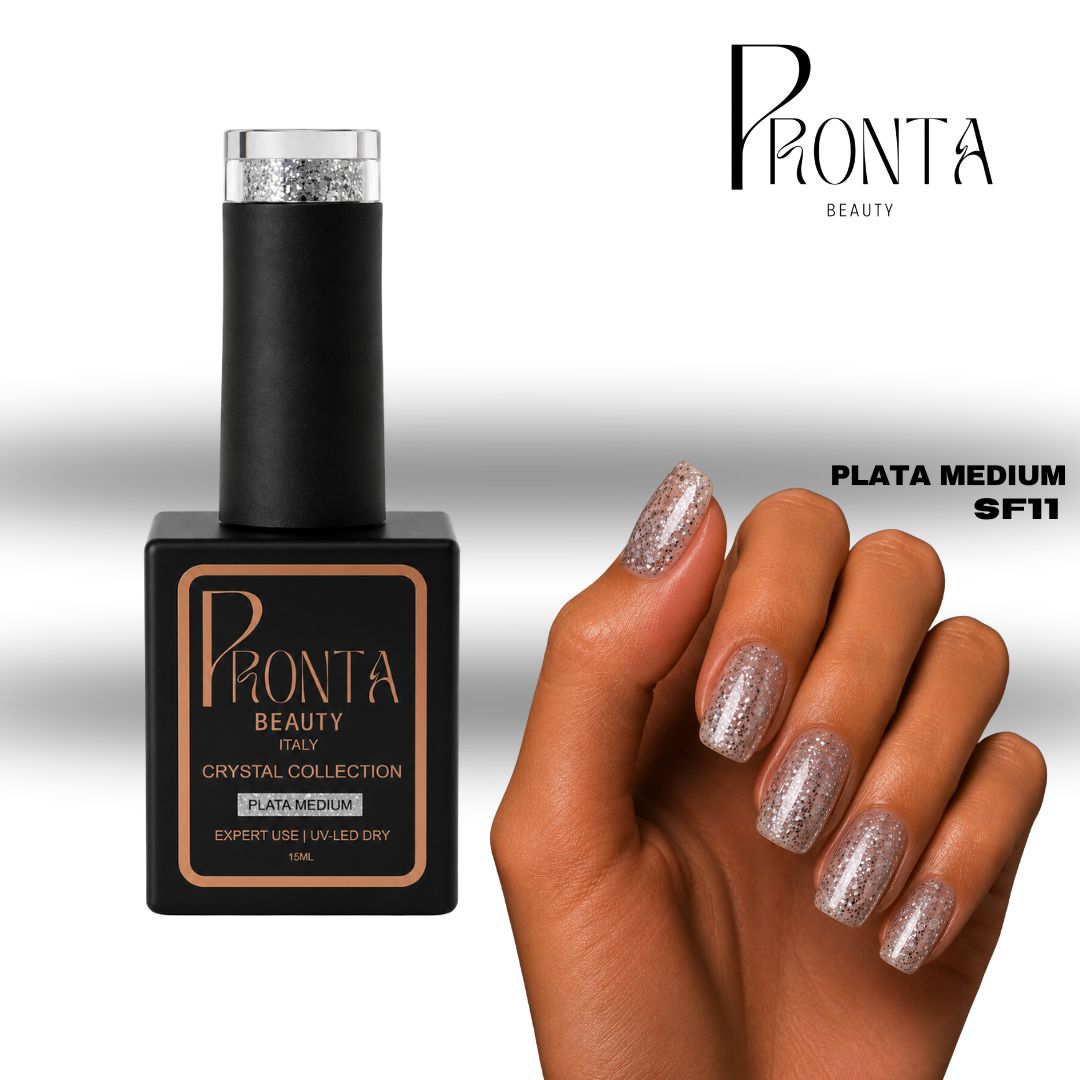 Smalto Semipermanente Plata Medium -Crystal Colletion